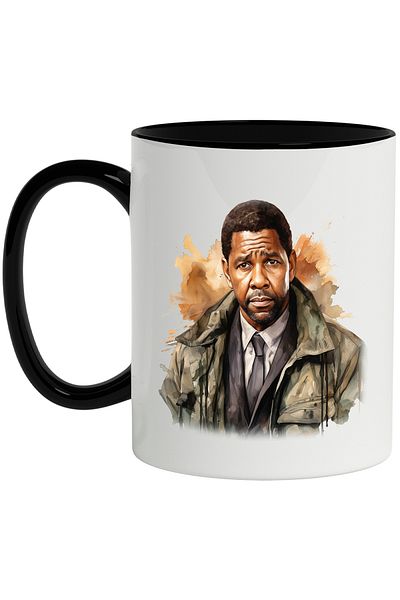 StoryGift Romania Mug With Idris Elba, Actor, Celebrity, Movie, Hollywood, Multicolor 330 ml, Wax, With Handle