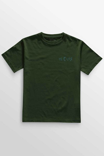 Kretas Χακί μπλουζάκι The Cure Robert Smith Vintage κοντομάνικο μίνιμαλ μπλουζάκι Unisex μπροστά
