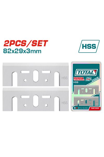TOTAL Wood Rapoo Blades 82x29x3.0mm 2pcs/set