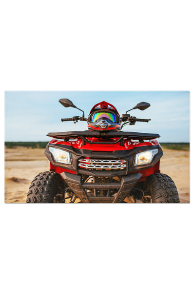 StoryGift Romania Tablou Canvas View Atv Si Urme De Schi Pe Zapada Intr-o Zi ...