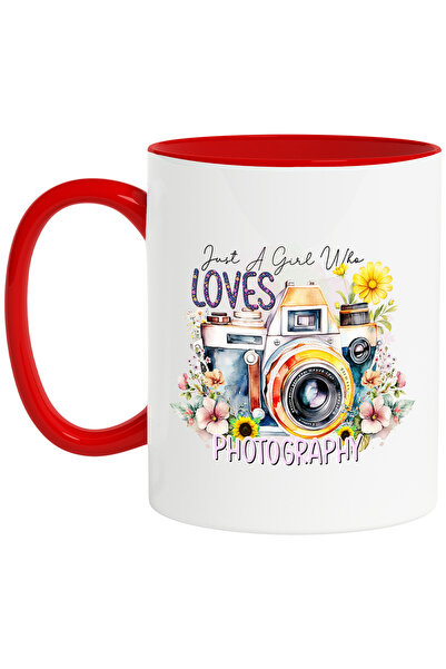 StoryGift Romania Cana Cu Mesajul "just A Girl Who Loves Photography", Ilustr...