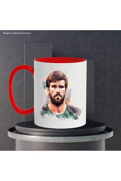 StoryGift Romania Mug With Lionel Messi, Footballer, Athlete, Celebrity, Multicolor 330 ml, Ceramics, With ,STG.