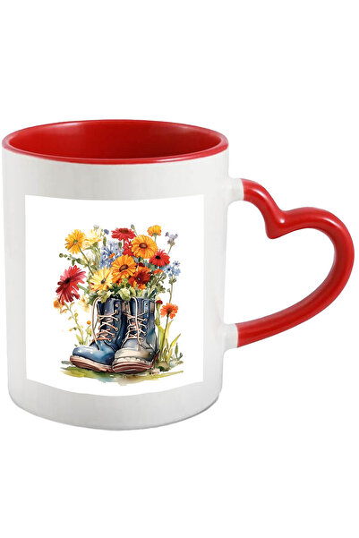 StoryGift Romania Cana Cu Niste Incaltari In Care Sunt Flori | Pe Post De Ghi...