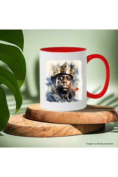 StoryGift Romania Mug With The Notorious B.I.G., Rapper, Artist, Musician, Multicolor 330 ml, Ceram, With ,STG