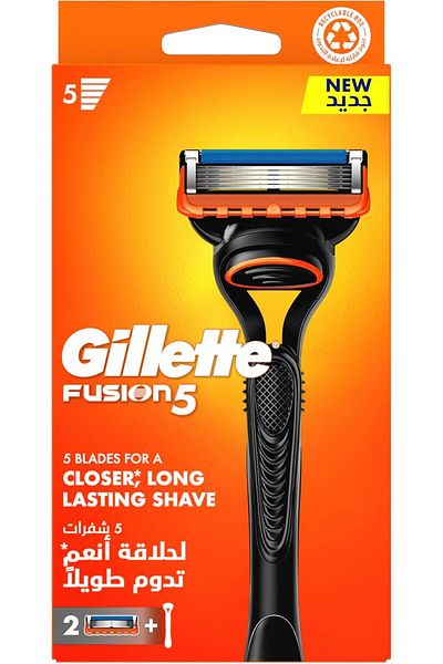 Gillette Fusion 5 Men's Razor 1 Handle + 2 Blades