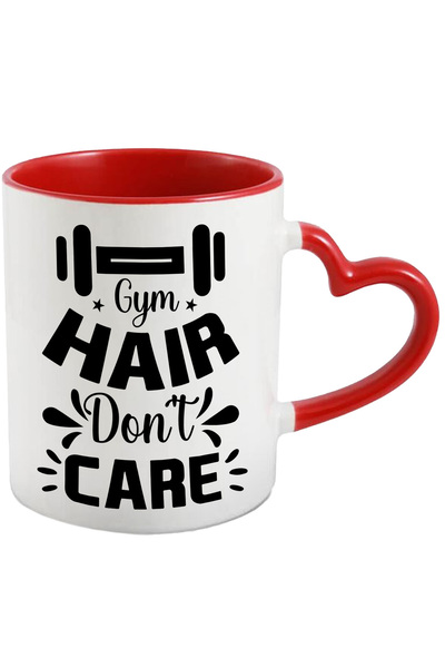 StoryGift Romania Cana Cu O Haltera Si Mesajul "gym Hair Don't Care" - Parulu...