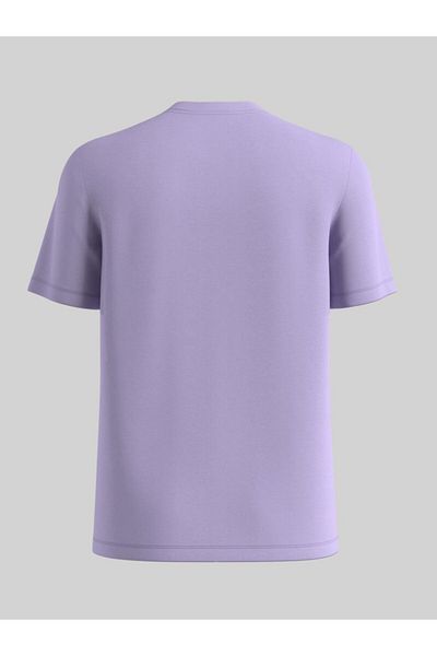 s.Oliver Men's Short-sleeved T-shirt With Logo And Regular Fit, Lilac, 2xl