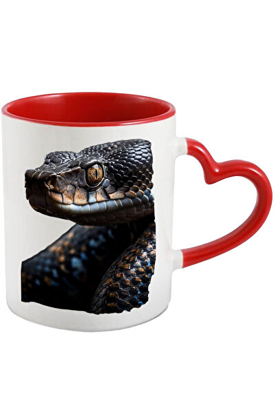 StoryGift Romania Cana Cu Portret Sarpe, Animale, Savana, Jungla, Reptile,cer...