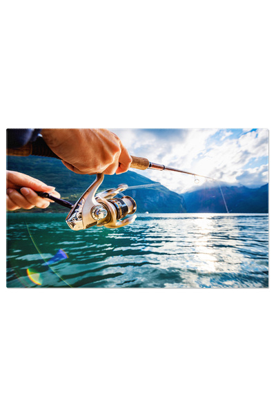 StoryGift Romania Tablou Canvas - Pescuit In Natura: Activitate De Vacanta Pe...