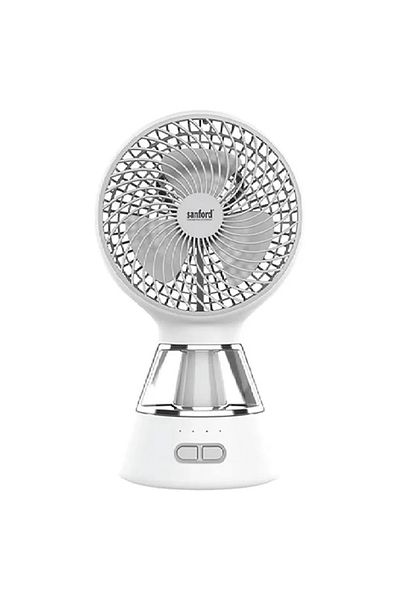 Sanford Sanford 6-Inch Rechargeable Table Fan with LED Light