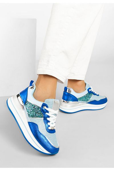B T Shoes Sneakers Cu Platformă Hanifa Albastri