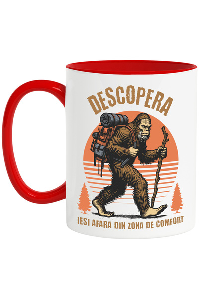 StoryGift Romania Cana Animal In Aventura Munte Descopera Zona De Comfort, 330ml, Ceramic Cu Maner, Cu ,stg