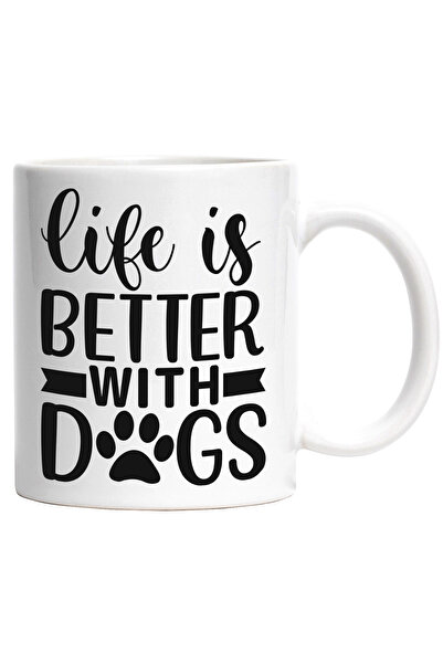 StoryGift Romania Cana Cu Mesajul "viata E Mai Buna Cu Niste Caini Alaturi" -...