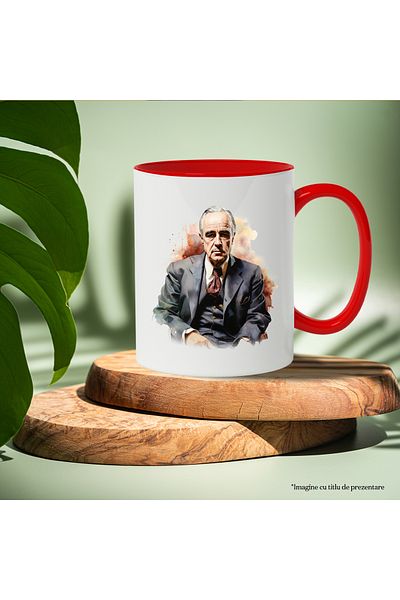 StoryGift Romania The Godfather Mug, Fictional Character, Movie Lovers, Multicolor 330 ml, Ce, Cu,STG