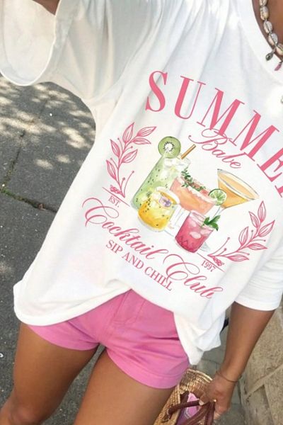 The Champ Clothing Tricou de damă cu imprimeu de vară 100% design