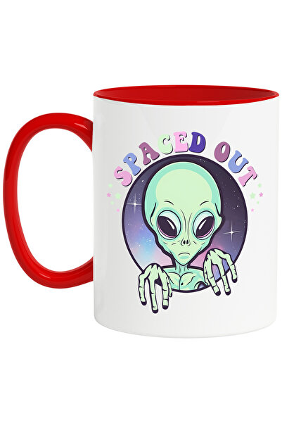 StoryGift Romania Cana Cu Un Extraterestru Verde | Ilustratie | Cerc | Galaxi...