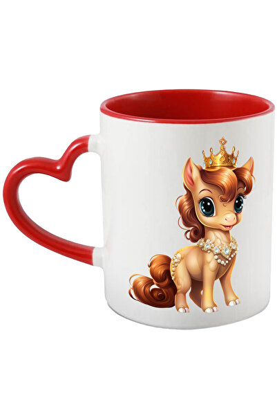 StoryGift Romania Cana Cu Un Ponei Care Poarta O Coroana Regala | Ilustratie | Nobilime | Importan, Cu ,stg