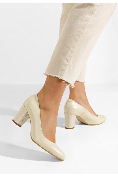 B T Shoes Δερμάτινα παπούτσια Acerra μπεζ