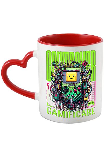 StoryGift Romania Cana Aparat Gamer Realitatea Virtuala Iubitorii Joc, 330ml, Ceramica Cu Maner In, Cu ,stg