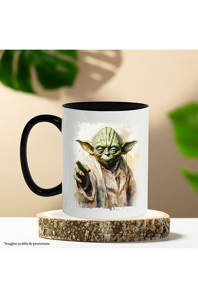 StoryGift Romania Yoda Mug, Star Wars, Fictional Character, Sci Fi, Jedi, Multicolor 330 ml, Ceram, With ,STG