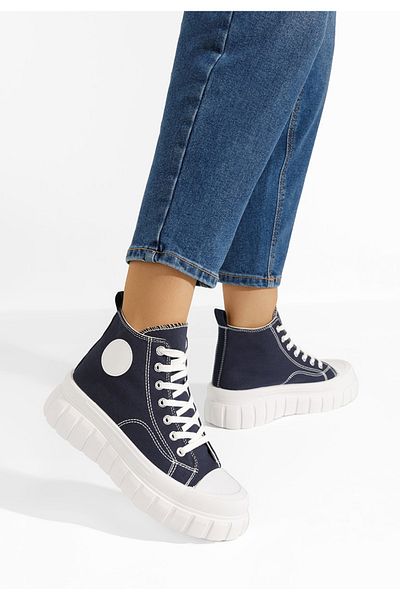 B T Shoes Tenisi Inalti Dama Dariona Navy