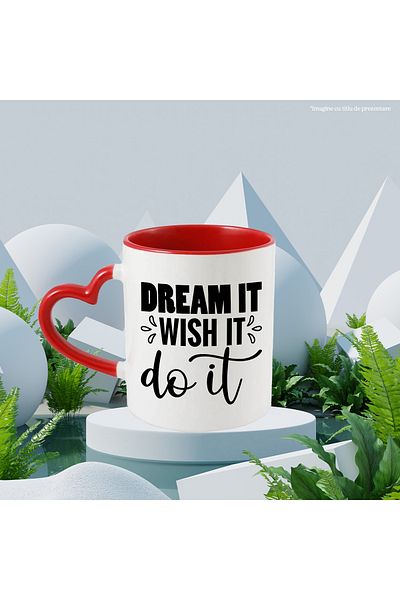StoryGift Romania Mug with a message that encourages you to start doing the things you dream of with , With ,STG.