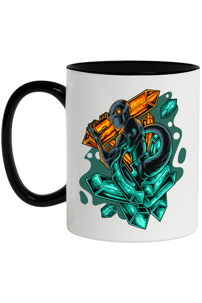 StoryGift Romania Cana Cu Extraterestru, Reptila Cristale, Sci Fi, Armura, Mu...