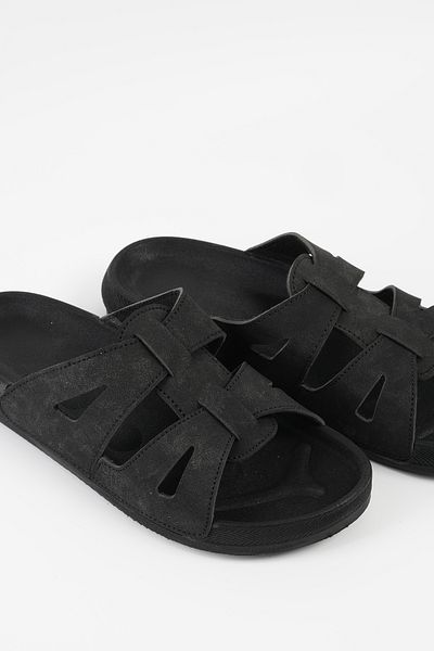 Beyond Papuci de damă cu zăbrele negre 2cm BYNDRP01