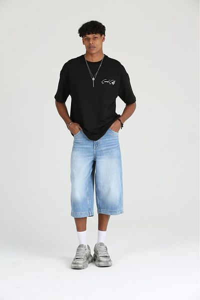 The Champ Clothing Ανδρικό μπλουζάκι με 2 νήματα με στάμπα Caeed Smithy