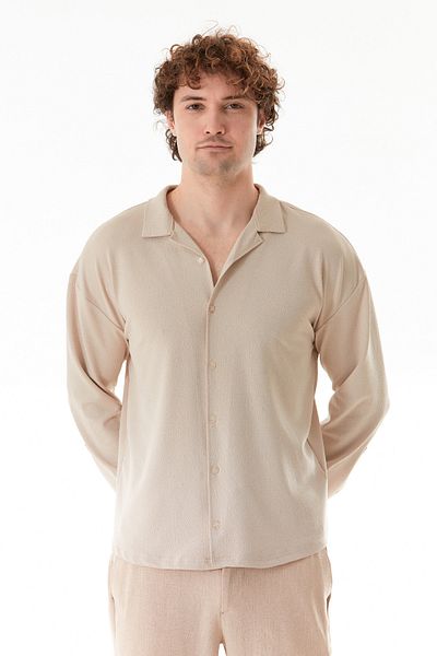 Fulla Moda Basic Buttoned Lycra Shirt