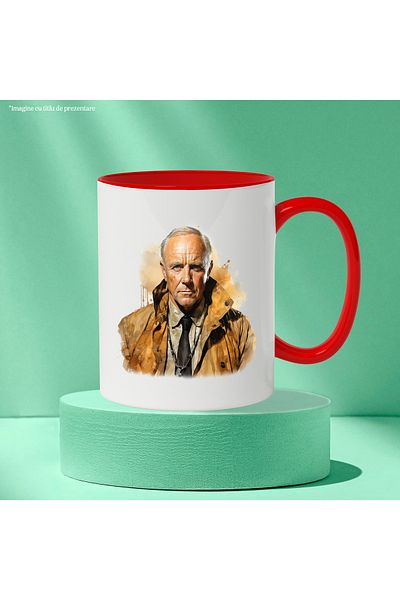 StoryGift Romania Mug With Anthony Hopkins, Famous Actor, Artist, Movies, Hollywood, Multicolor 330, With