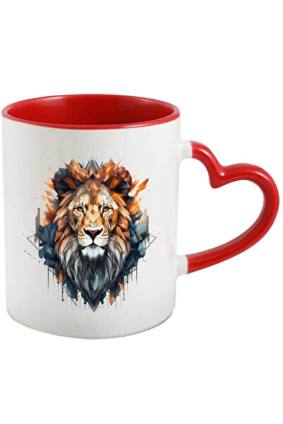 StoryGift Romania Cana Cu Cap De Leu, Mosaic, Geometric, Arta Abstracta, Mult...