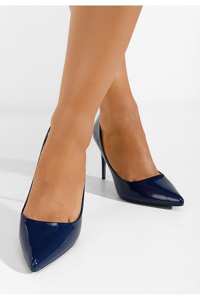 B T Shoes Pantofi Stiletto Lacuiti Melany Navy