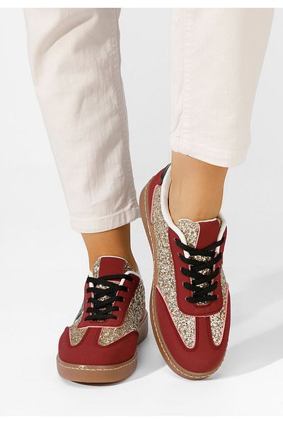 B T Shoes Red Akirame Women's Sneakers