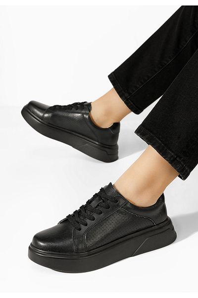 B T Shoes Sneakers Dama Piele Jenina Negri