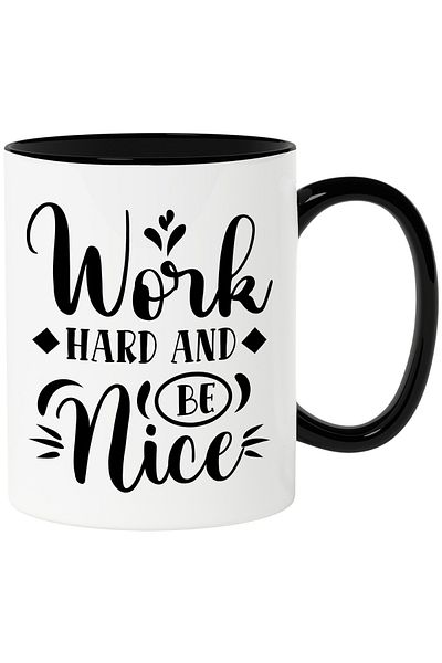 StoryGift Romania Mug with a message that encourages you to work hard and be kind to others - , With