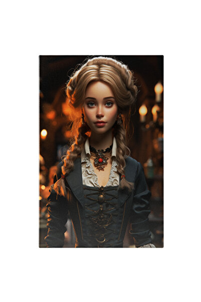 StoryGift Romania Tablou Canvas: Portret Feminin Imbracat In Rochie De Epoca ...