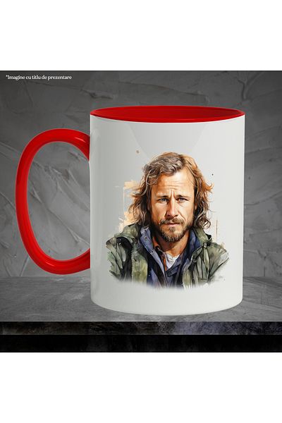 StoryGift Romania Mug With Rick Grimes, The Walking Dead, Fictional Character, Multicolor 330 ml, Ceramic, With
