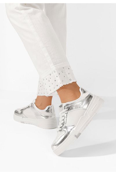B T Shoes Sneakers Dama Saira Argintii