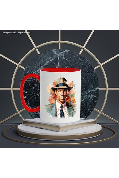 StoryGift Romania Mug With Frank Sinatra, Singer, Celebrity, Actor, Multicolor 330 ml, Ceramic, With ,STG