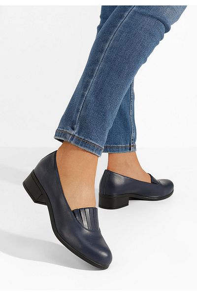 B T Shoes Pantofi Cu Toc Mic Lofty Navy