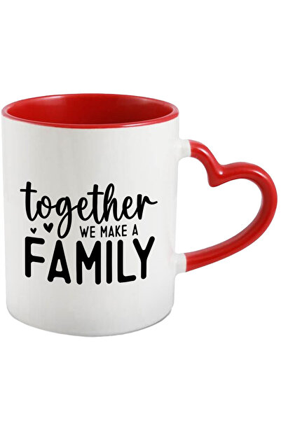 StoryGift Romania Cana Cu Inimioare Si Textul "together We Make A Family" - I...