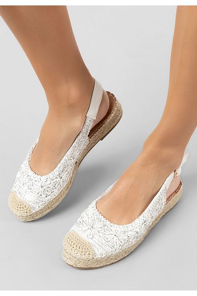 B T Shoes Maripia Women's White Espadrilles