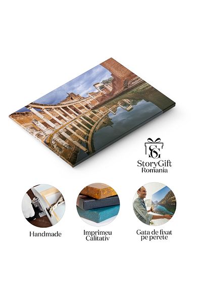 StoryGift Romania Tablou Canvas: Ruine Arheologice Sub Apa