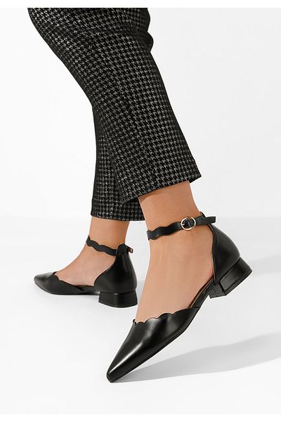 B T Shoes Pantofi Cu Toc Mic Weber V2 Negri