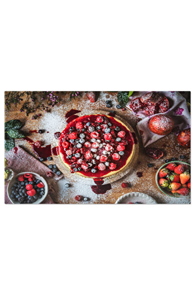 StoryGift Romania Tablou Canvas: Delicii Culinare - Cheesecake Cu Fructe De Padure, Desert, Crema