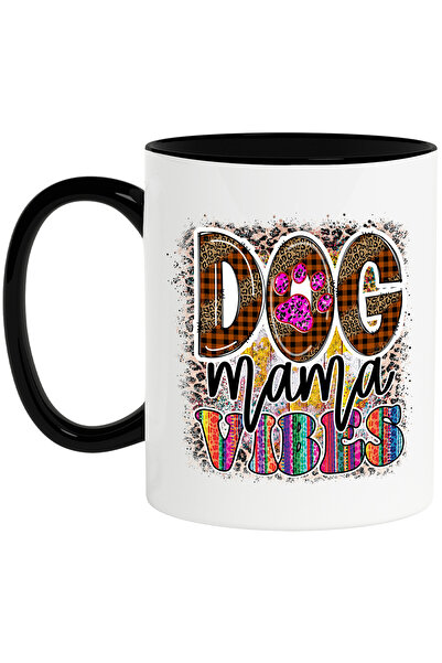 StoryGift Romania Cana Cu Mesajul "dog Mama Vibes", Caine, Animal De Companie...