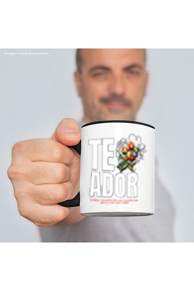 StoryGift Romania Romantic Text Mug I Love You Valentine's Day Gift Love, 330ml, Ceramic With Ma, With, stg