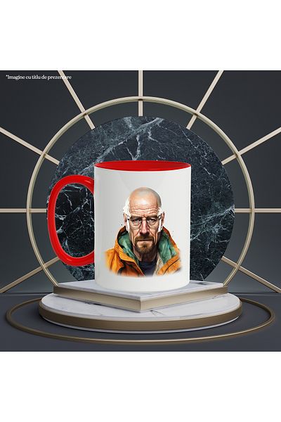 StoryGift Romania Mug With Walter White, Character, Breaking Bad, TV Series, Multicolor 330 ml, Wax, With ,STG