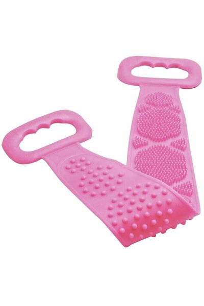 MACVI Perie de Spate din Silicon pentru Dus Macvi®, 80x11 cm, Roz